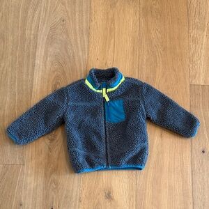 OshKosh B'gosh Blue Fleece Jacket with Neon Trim